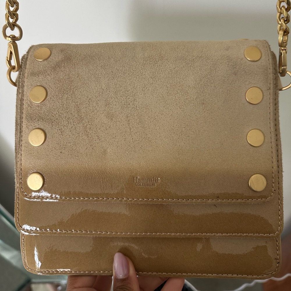 Hammitt Beige/Tan Crossbody Bag with Gold Hardware - Picture 3 of 8